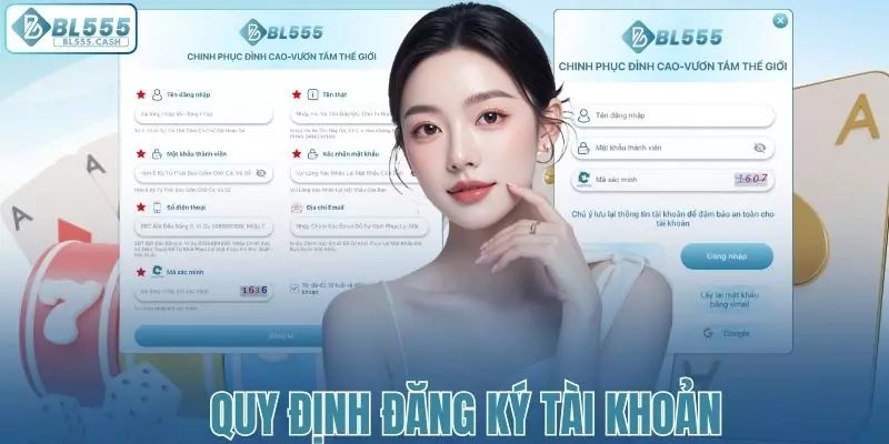 Các quy định về việc đăng ký tài khoản thành viên